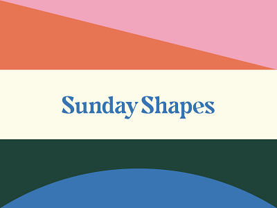 Sunday Shapes abstract art branding geometric illustration logo modern pattern poster poster art poster design print typography