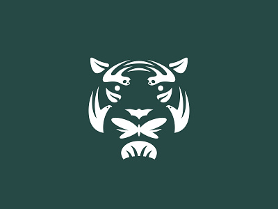 ReWild (Global Wildlife Conservation) animals badge branding conservation forest geometric illustration lockup logo modern nature nonprofit tiger typography