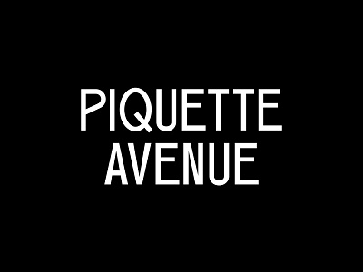 Piquette Avenue apparel badge branding clothing design identity illustration logo modern monogram symbol type typography