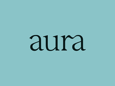 aura branding customtype design illustration ligature logo logotype modern serif serif font typography