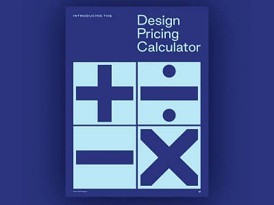 Design Pricing Calculator branding business calculator class course design tool how to illustration logo pricing rate tool typography