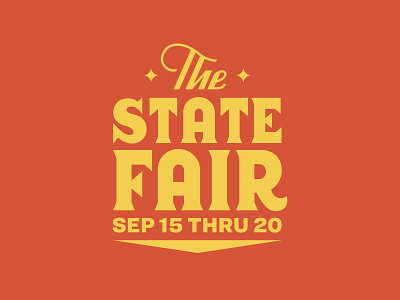 State Fair badge branding branding design fair lockup logo logotype script script lettering typography