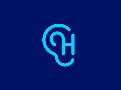 Hearing Tracker branding ear health hearing identity logo sound typography