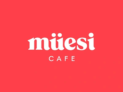 Müesi Cafe branding cafe eat food identity illustration lettering lockup logo logotype restaurant san francisco serif typography