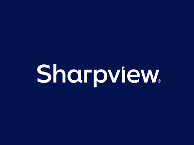 Sharpview branding font identity lettering logo logotype modern typography