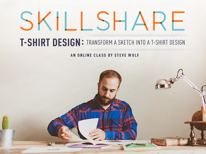 Skillshare. Стив Вольф дизайнер. Skillshare posters. Skillshare Identity.