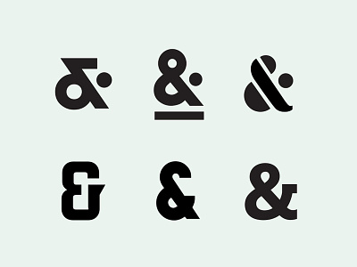 &'s ampersand bold branding icon line logo mark symbol typography