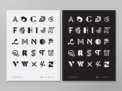 Alphabet alphabet font icon logo mark modern poster print symbol typography
