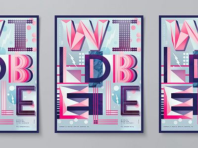 Wild Belle SXSW Poster 3d austin color custom event illustration line music musician poster texture typography