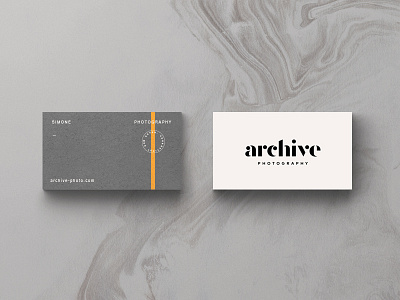 Archive Part II badge branding business card card identity logo modern photo print stationary stripe typography