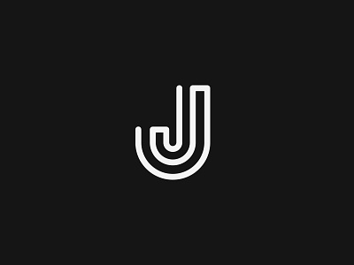 JJ Monogram custom icon identity j letter logo mark monogram outline symbol trademark typography