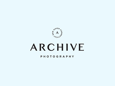 Archive badge branding icon identity lettering lockup logo logotype mark photography typography
