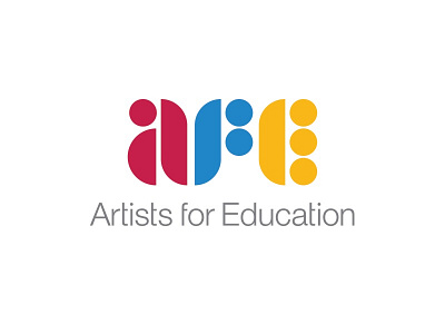 Artists for Education branding education identity illustration logo mark modern school shape teaching typography