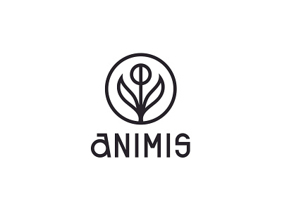 Animis branding identity illustration leaf letter logo medicine monogram natural supplement typography