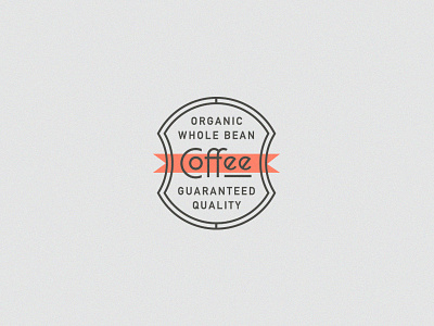 Coffee detail badge banner branding coffee crest drink logo packaging shield stamp typography