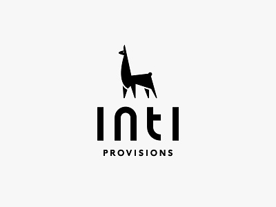 Inti Provisions austin branding food llama lockup logo logotype mark peru texas typography