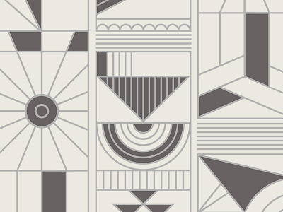 Pattern abstract art austin geometric illustration line modern pattern shapes sun