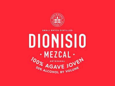 Dionisio Mezcal agave alcohol branding leaf lockup logo mexico mezcal typography