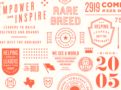 Brand elements badge branding crest lockup logo pattern script seal texas typography