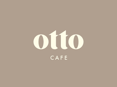 Otto Cafe branding cafe logo logotype mark restaurant typography