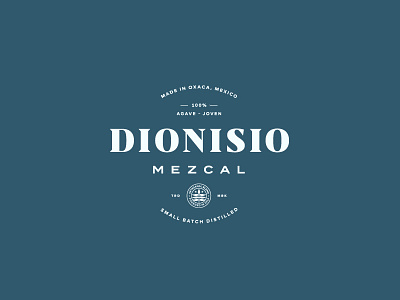 Dionisio Mezcal II alcohol branding leaf lockup logo mexico mezcal typography