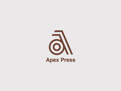 Apex Press a branding letter logo mark press symbol typography