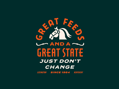 Hallway Feeds apparel branding farm feed horse illustration kentucky lettering lockup logo typography