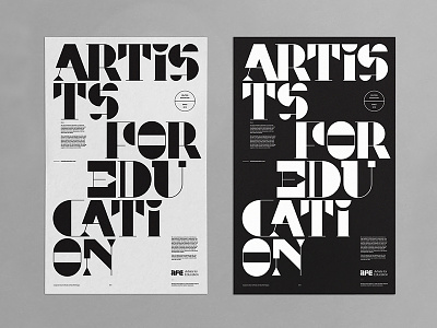 AFE Poster abstract art badge branding illustration layout lettering logo modern poster print typography