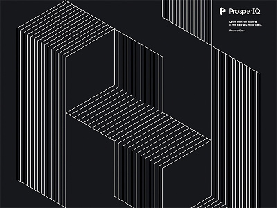 Prosper IQ branding geometric illustration letter line logo modern p pattern shape typography