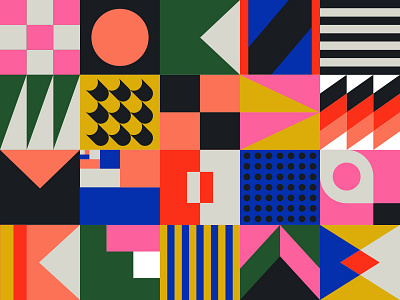 Pattern abstract dot geometric illustration modern paper pattern shape