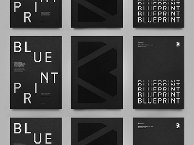 Blueprint (Part II) branding layout lettering logo modern poster print system typography