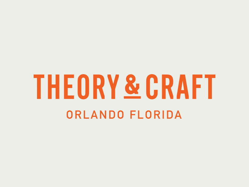 Theory & Craft branding business card florida logo logo type pattern print typography
