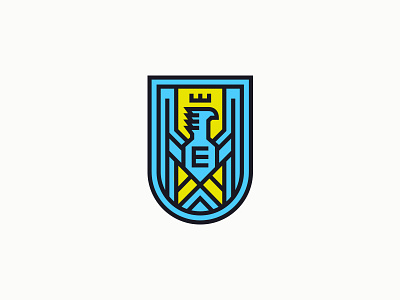 Everhouse I badge bird branding crest eagle heraldry illustration logo typography