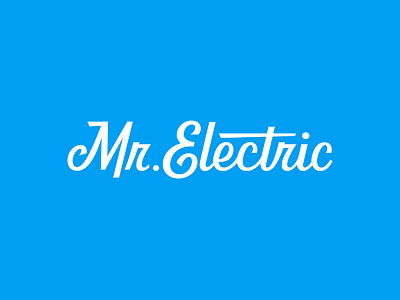 Mr. Electric branding electric lettering logo logotype script typography