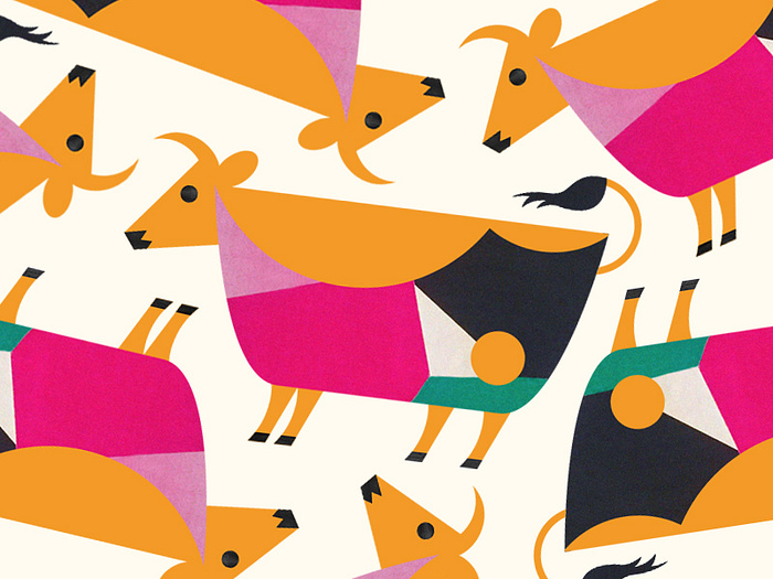 Cattle pattern by Steve Wolf on Dribbble