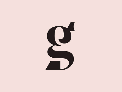 G g letter logo mark serif stencil. lettering symbol