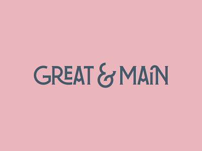 Great & Main II branding design logo typography