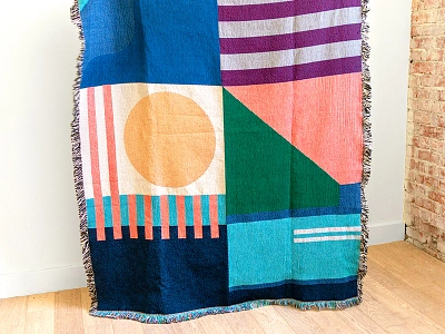 Throw & Co Blanket abstract blanket design geometric pattern