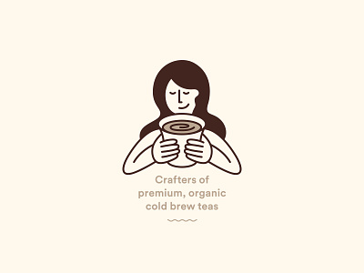 ROJI beverage branding coffee drink food illustration logo tea tea packaging typography woman