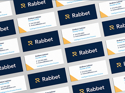Rabbet Cards branding business card construction design logo print stationery typography