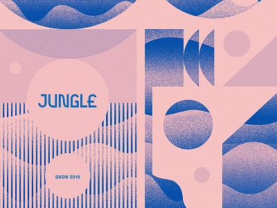 Jungle SXSW austin branding design geometric illustration jungle logo modern music pattern poster sxsw texture typography