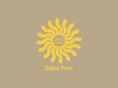 Zilker Park austin austin texas badge branding face illustration logo sun typography