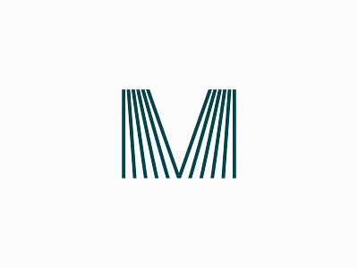 M branding design illustration letter m logo m modern symbol typography