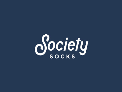 Society Socks branding fashion logo script script lettering socks type typogaphy typography