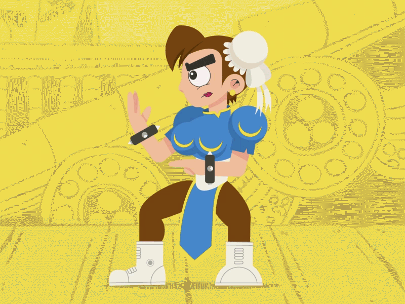 Street Fighter: Let's Fight!!! animation flat graphic design illustration motion graphics vector