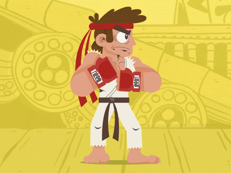 Street Fighter: Round One... Fight!!!! animation design flat graphic design illustration motion graphics vector
