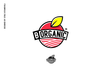 "B Organic" Logo Design b organic branding design flat graphic graphic design logo vector