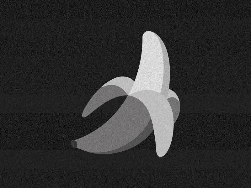 Glitch Banana banana glitch glitch effect illustration motiondesignschool