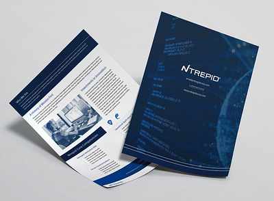 Ntrepid Cover cyber cyber security dod government graphic design indesign sales brochure