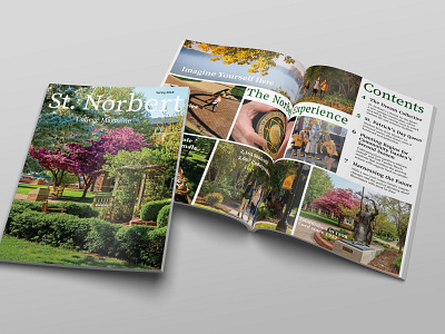 St. Norbert's Magazine admissions admissions magazine admissions office formatting graphic design indesign university